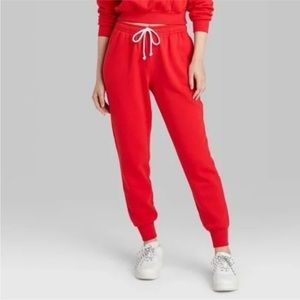 🆕 Wild Fable Red Drawstring Joggers